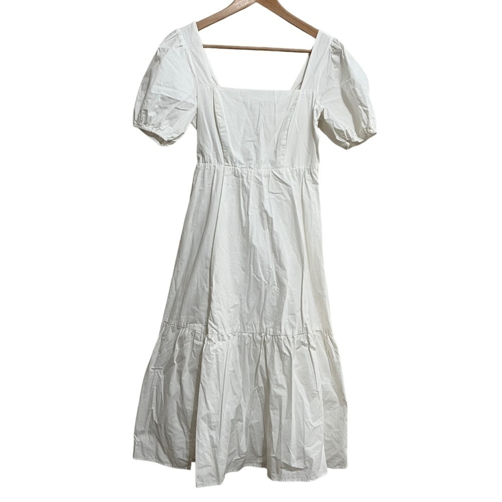 ASTR Poplin Tiered Maxi Dress in White Size XS - Picture 3 of 15